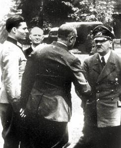 von Stauffenberg (left) with Hitler