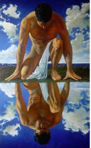 The first 'selfie' or falling in love at first sight